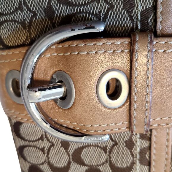 Coach - Set of TWO Signature Monogram Canvas & Leather Trim Vintage Wallets - Picture 5 of 8